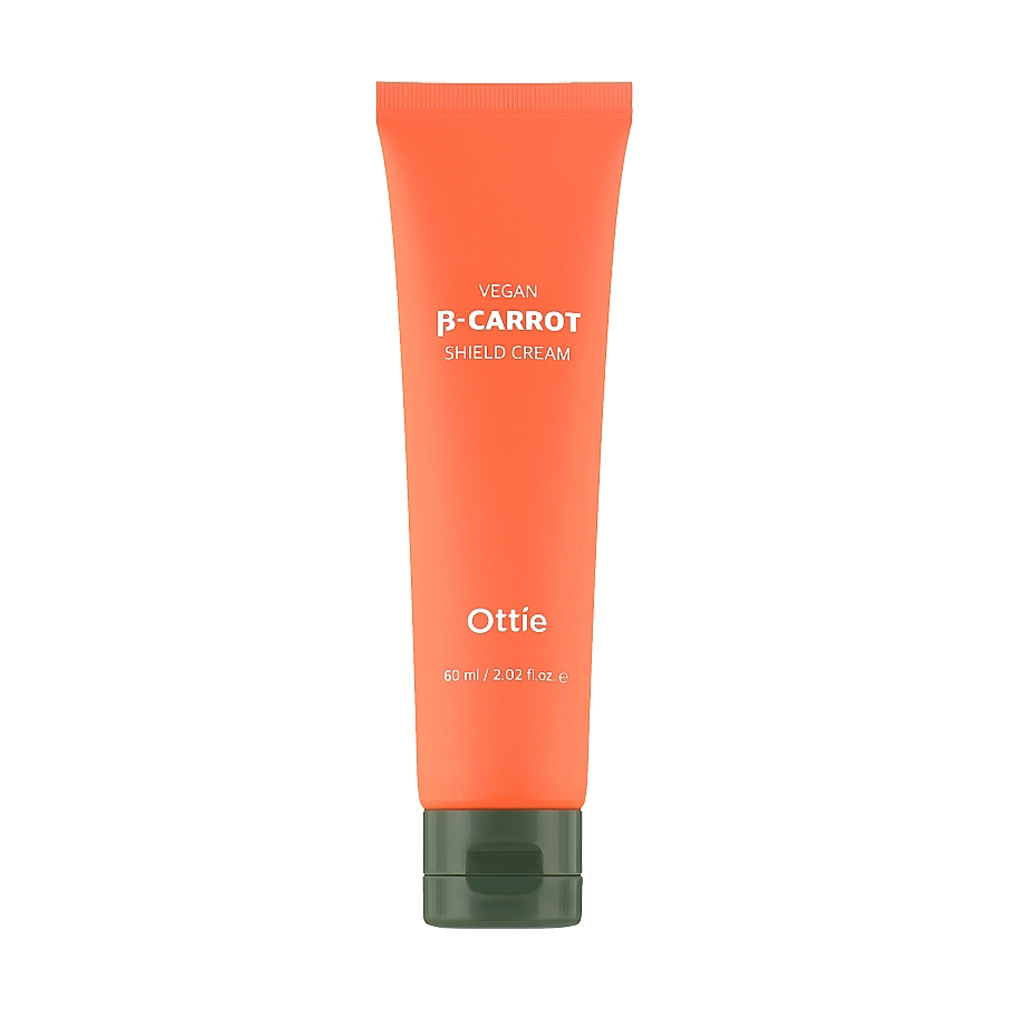 Зміцнювальний крем для обличчя Ottie Vegan Beta-Carrot Shield Cream на основі органічної моркви, 60 мл
